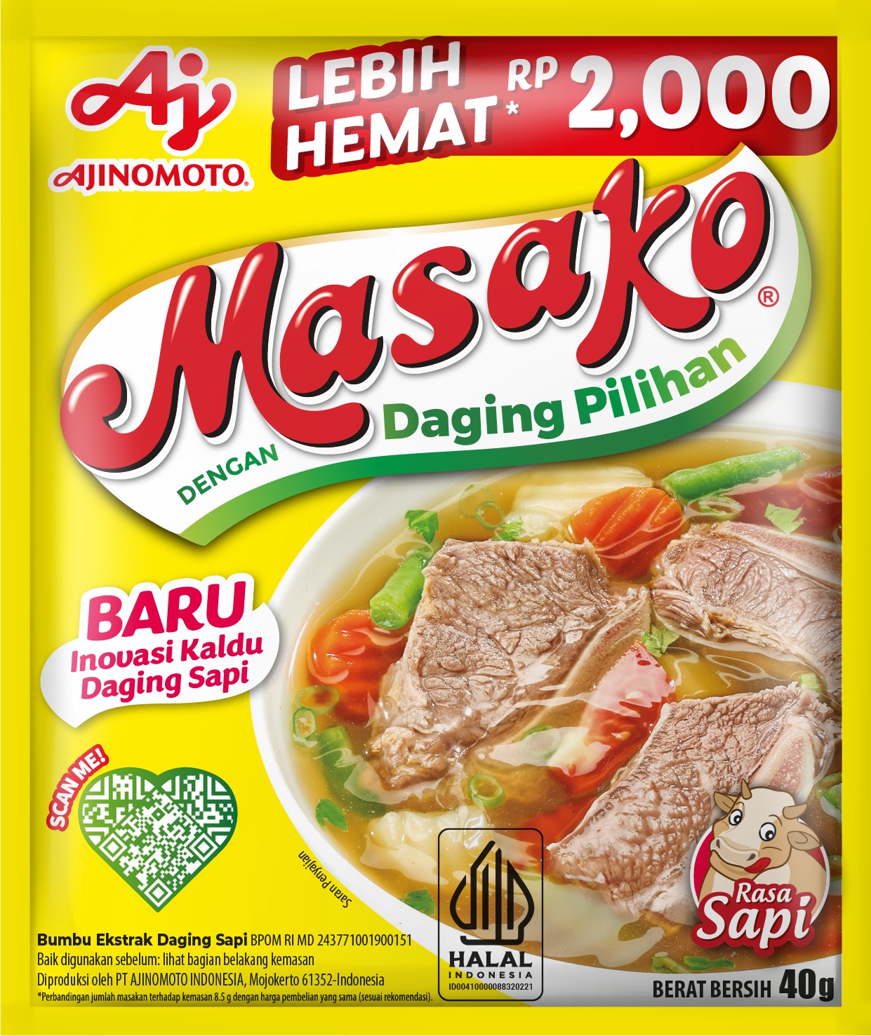 Masako® Rasa Sapi 40 gr