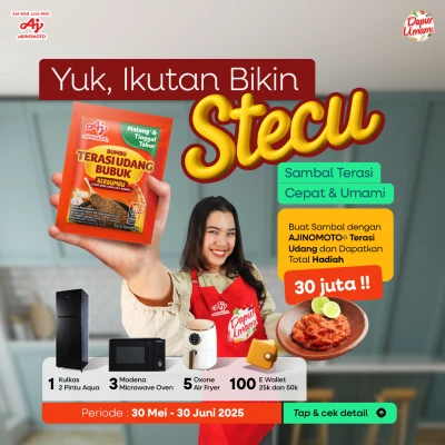 Challenge Bikin STECU (Sambal Terasi Cepat Umami) bersama AJINOMOTO® Terasi Udang