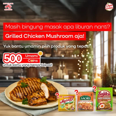 Quiz: Bahan Grilled Chicken Mushroom untuk Nataru