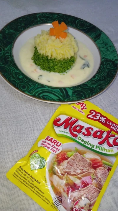 #BROKOLICIOUS  "MASHED POTATO BROCCOLI WITH CREAM SOUP Ala MASAKO"
