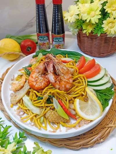 ✨Mie goreng seafood ala saori✨