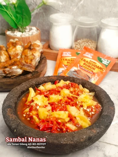 "SAMBAL NANAS ala Terasi Udang AJI-NO-MOTO®"