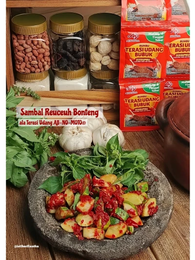 " Sambal Reuceuh Bonteng ala Terasi Udang AJI-NO-MOTO® "