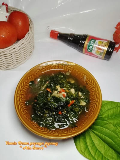 🥬 Tumis Daun Pepaya Jepang ala Saori