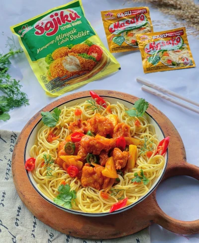 AYAM CRISPY SAUS ASAM MANIS ALA MAMI SHIREEN