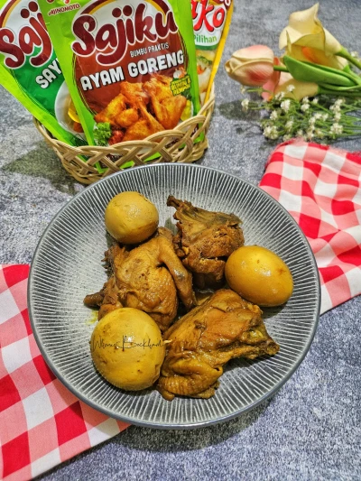 Ayam dan Telur Bacem ala Sajiku