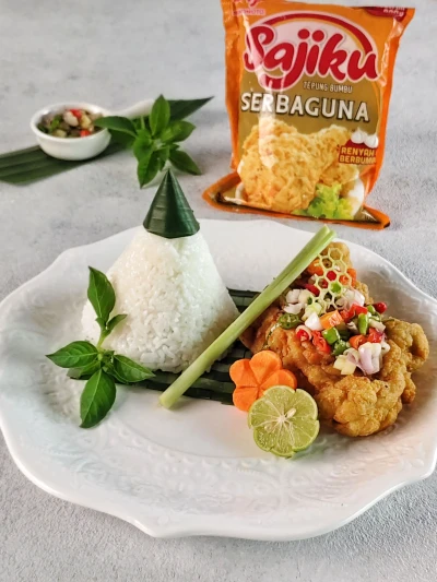 Ayam geprek sambal matah
