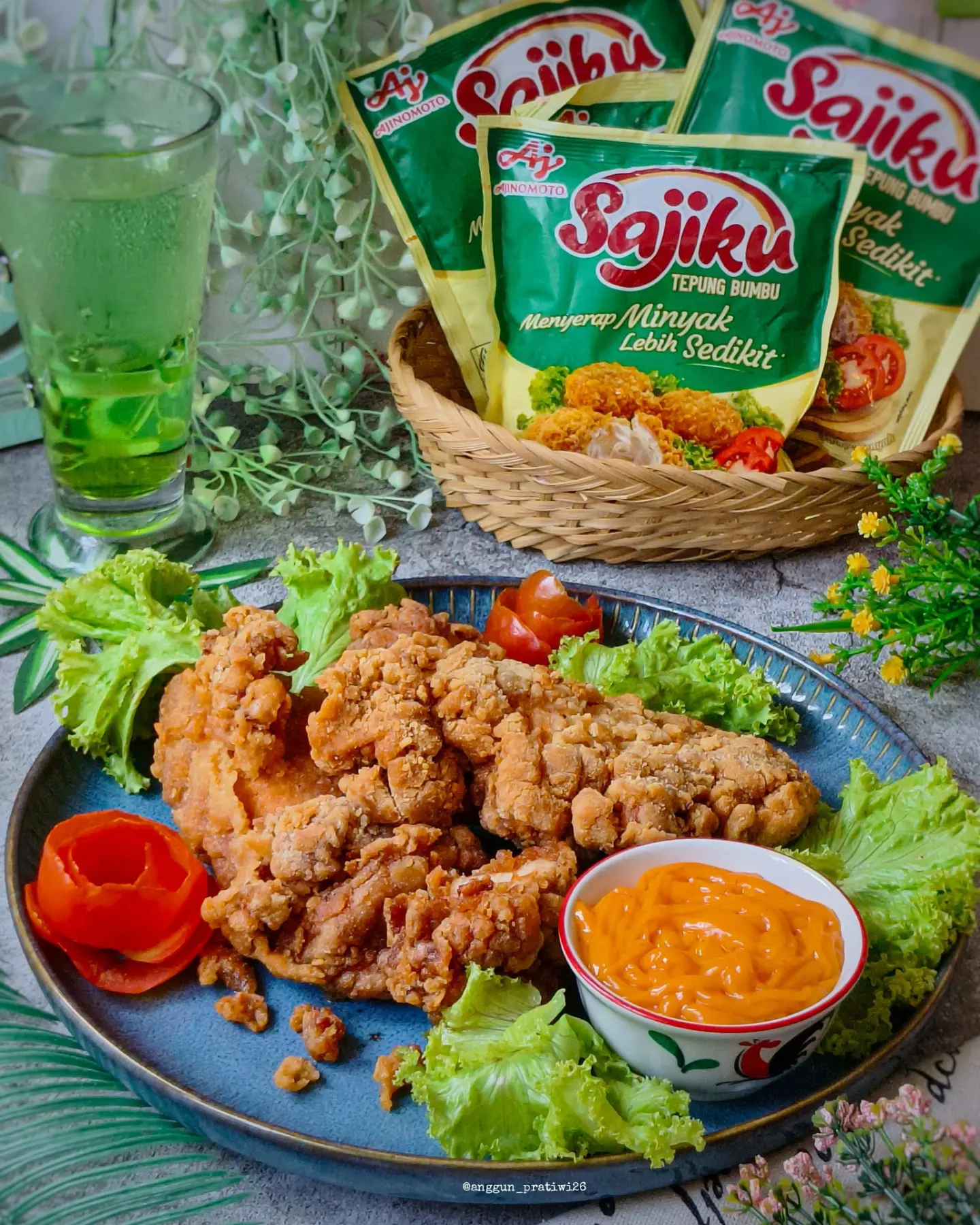 Ayam Goreng paprika Sajikan