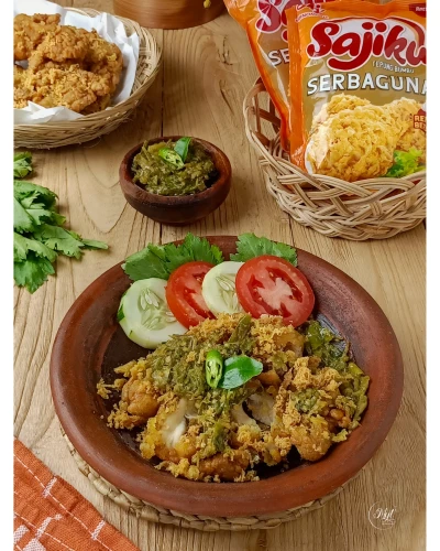 Ayam Goreng penyet Sambel Ijo