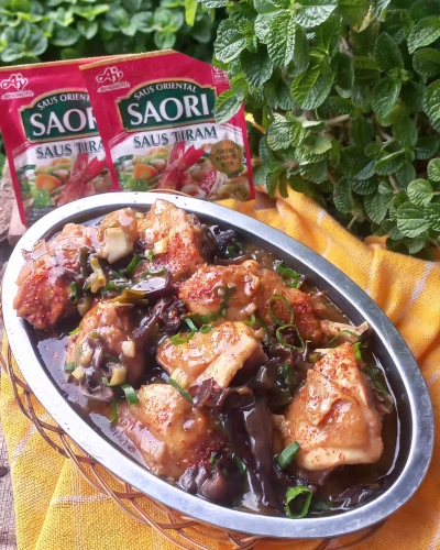 Ayam Jamur Kukus ala Chinese restaurant