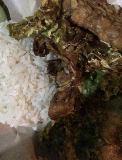 ayam penyet cabe ijo