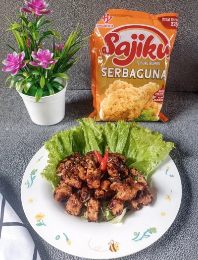 Ayam Popcorn Crispy Manis Ala Sajiku
