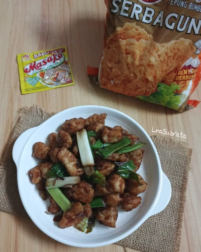 Ayam Popcorn Crispy Manis ala Sajiku
