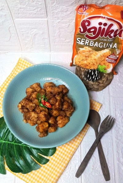 Ayam Popcorn Crispy Manis ala Sajiku