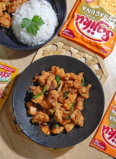 Ayam Popcorn crispy manis
