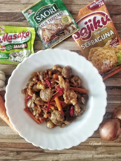 Bakso Goreng Jamur Tiram Saus Teriyaki