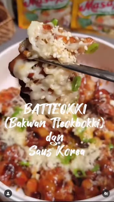 Bakwan Tteokbokki dgn Saus Korea