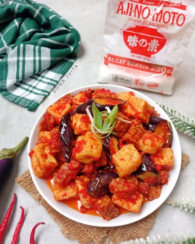 Balado Tahu Tempe Terong