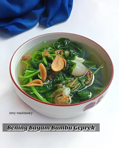 Bening Bayam Bumbu Geprek