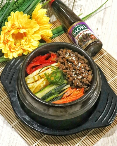 BIBIMBAP DAGING CINCANG BULGOGI
