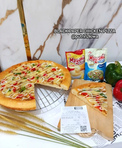 Black Paper Chicken Pizza