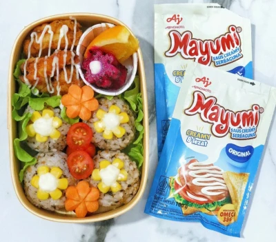 Bola Nasi Mayo dan Udang Goreng Mayo