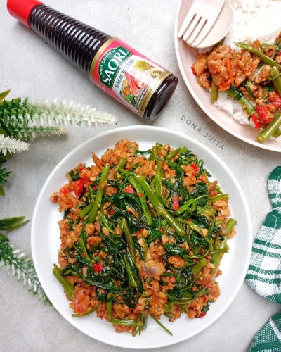 Cah Kangkung Sambal Tempe