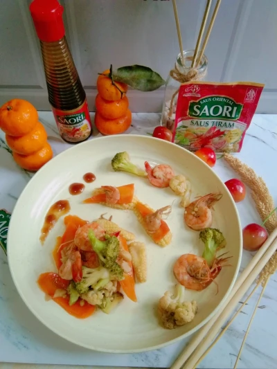 Capcay Udang ala Saori