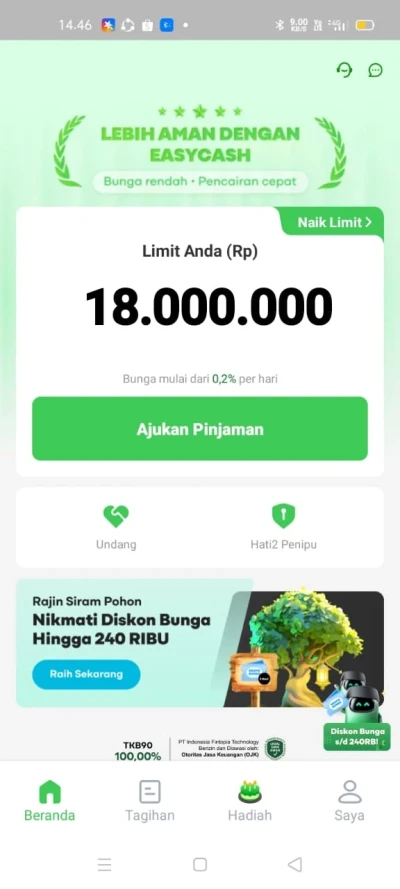 Cara membatalkan pinjaman easycash