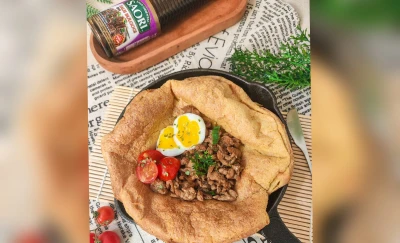 Chicken Bulgogi Dutch Baby Pancake