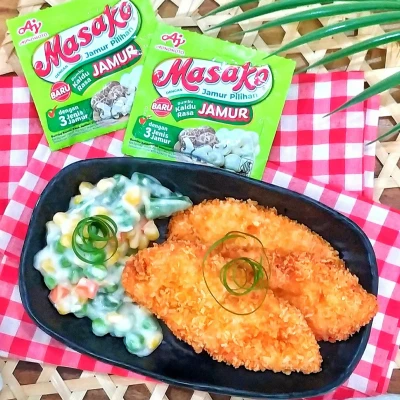 Chicken Katsu with Mix Vegetables