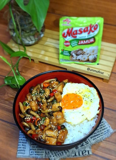 CHICKEN MUSHROOM SAUS BULGOGI RICE BOWL