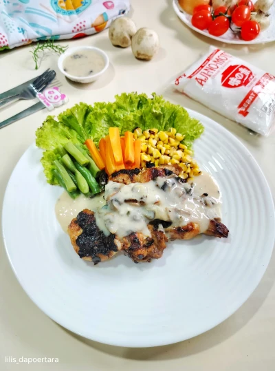 Chicken Steak With Mushroom Sauce