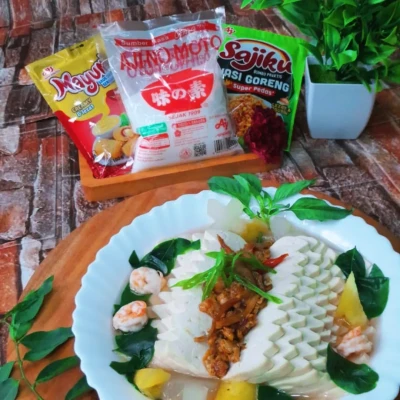 Clear Sheet Tofu Shrimp Soup Triwarna