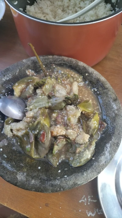 Cobek terong terasi