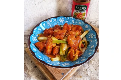 Dadar Crispy Saus Mentega ala SAORI