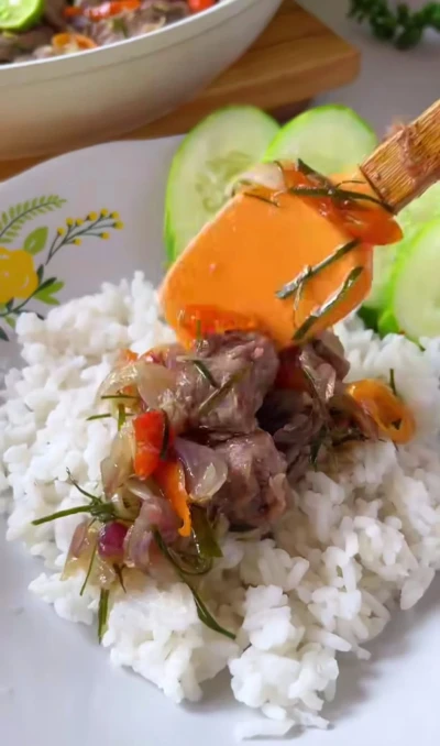 Daging Sapi Oseng Limau Sereh