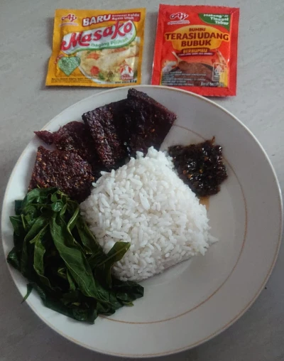 Dendeng ayam sambal terasi