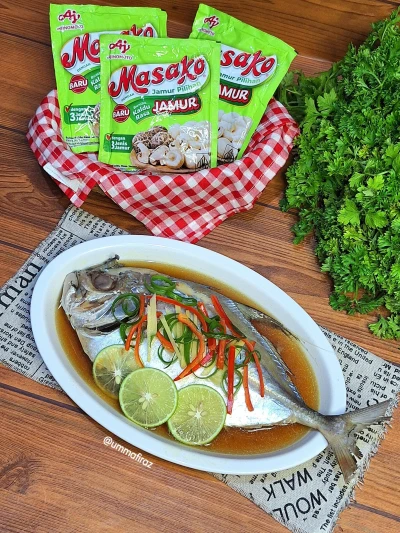 GINGER STEAM FISH ala Masako® kaldu rasa jamur