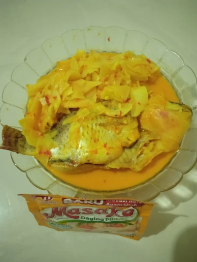 Gulai rebung adam ikan nila