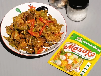 Hati Ampela Kacang Panjang Masak Bumbu
