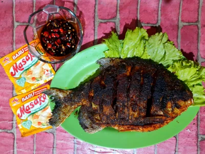 Ikam Bawal Bakar Teflon