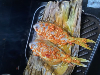 Ikan Ekor Kuning Panggang Bumbu Merah