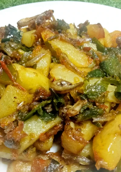 Kentang Teri Sambal Ijo