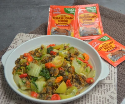 Kerang tumis Sawi Putih