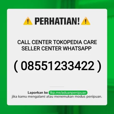 Layanan Tokopedia melalui WhatsApp