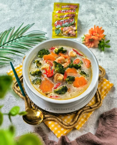 Lodeh Brokoli Udang Wortel