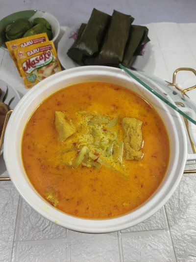 Lontong sayur hari raya  Idul Adha ala Masako