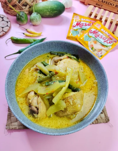 Lontong sayur Labu Siam