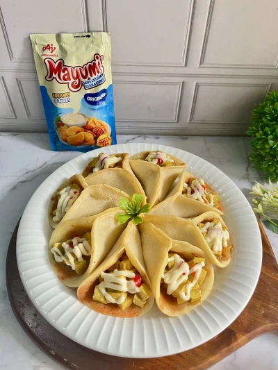 Mayo Curry Tofu Qatayef